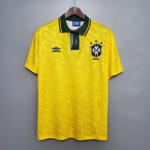 Retro Brazil 91-92 Home Kit