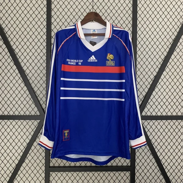 Retro France 98-99 Home Long Sleeve Kit