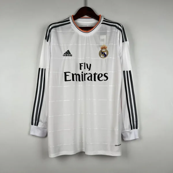 Retro Real Madrid 2013-14 Home Long Sleeve Kit