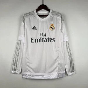 Retro Real Madrid 2015-16 Home Long Sleeve Kit