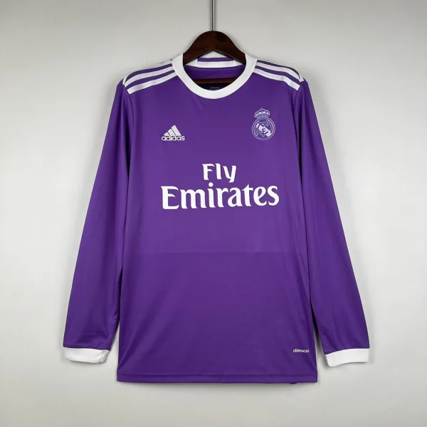 Retro Real Madrid 2016-17 Away Long Sleeve Kit