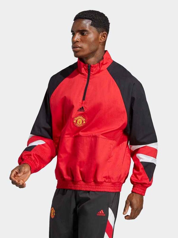 Manchester United Red-Black Windbreaker