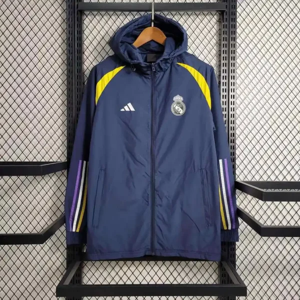 Real Madrid Blue-Yellow Windbreaker