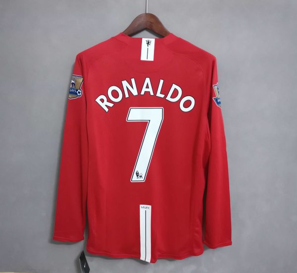 Retro Manchester United 2007-08 Home Kit Champions League