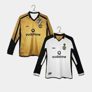 Manchester United 2001-02 Reversible Centenary Retro Long Sleeve Kit